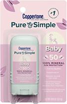 Protetor mineral Solar bastão coppertone baby 50