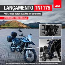 Protetor Motor Carenagem c/pedaleira XRE300 2019 GIVI TN1175 Protetor Motor Carenagem c/pedaleira XRE300 2019 GIVI TN1175