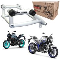 Protetor Motor Carenagem Stunt Race Cage Mt03 Mt 03 Branco Brilho 2017 A 2025