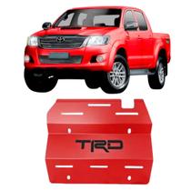 Protetor Motor Carter Hilux TRD CD 2005 a 2015 Vermelho