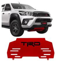 Protetor Motor Carter Hilux TRD CD 2016 2017 2018 Vermelho