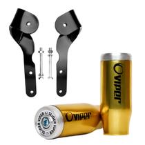 Protetor motor moto slider cb 300-cbx 250 dourado viper