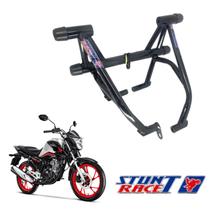 Protetor motor street cage titan fan cargo 160 preto brilho Protetor motor street cage titan fan cargo 160 preto brilho