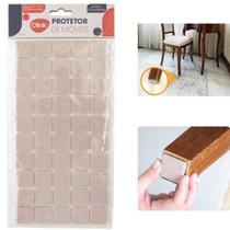 Protetor moveis quadrado 4 cm 50 pecas feltro 2,2 cm x 2,2 cm x 0,2 cm