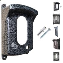 Protetor na Cinza Craqueado para Interfone Vídeo Porteiros Intelbras IVR 1010, IV 4010 HS, IV 7010 HS, IV 7010 HF e IV 7000 ME.