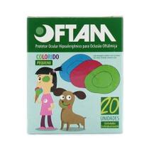 Protetor Ocular Infantil Colorido Com 20 Oftan