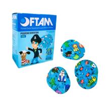 Protetor Ocular Infantil Oftam Azul Tapa Olho - 20 Unidades