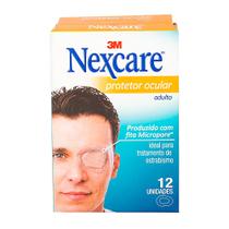 Protetor Ocular Nexcare Adulto Cor da Pele com 12 Unidades