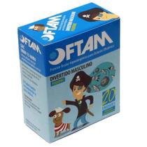 Protetor Ocular Oftam Divertido Masculino Tamanho P 20 Unidades