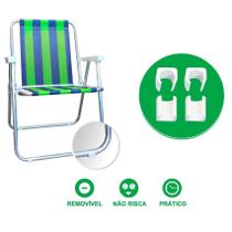 Protetor Para Cadeira De Praia - Kit Para 10 Cadeiras - Plastrs