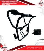 Protetor para carenagem taque e motor titan / fan 160 2016 a 2021