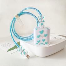 Protetor Para Carregador de IPhon 20w/18w Capa Azul Linha Protetora De Carregador Anti Quebra Protetor Para Carregador de IPhon 20w/18w Capa Azul Linha Protetora De Carregador Anti Quebra