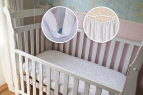 Protetor para Colchão de berço Impermeável 70x130cm Branco Seven Textil Protetor para Colchão de berço Impermeável 70x130cm Branco Seven Textil