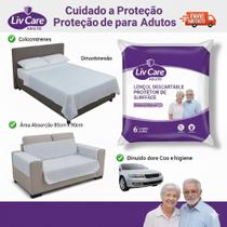 Protetor para colchão,descartável 6 unidades,protege contra Urina e liquidos