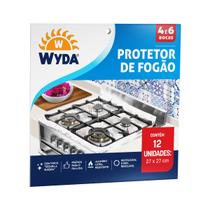 Protetor para Fogão 27X27cm com 12un Wyda Protetor para Fogão 27X27cm com 12un Wyda