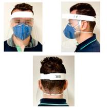 Protetor para Proteção Facial Reutilizável e Ajustável Escudo Transparente - Extra