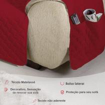 Protetor Para Sofá 2 Lugares Com Bolso Multiuso