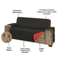 Protetor para Sofá de 3 Lugares Manu King Protetor para Sofá de 3 Lugares Manu King