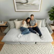 Protetor Para Sofá Retrátil e Reclinável Pillow Top Confort FLAT 10cm Altura Dupla Face Lavável em Máquina Manta Siliconada Extra