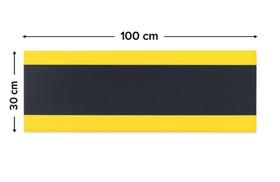 Protetor Parede Garagem Manta Adesiva 100cmx30cm Cor Preto/Amarelo Protetor Parede Garagem Manta Adesiva 100cmx30cm Cor Preto/Amarelo
