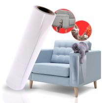 Protetor Peq Anti Arranhador Gatos Sofa Adesivo Transparente - Plástico PVC