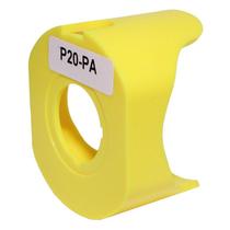 Protetor Plástico Amarelo Para Botão De Emergência 22mm Metaltex