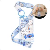 Protetor Porta Bilhete Único Crachá Transparente Cordão Fofo