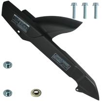 Protetor porta cobre corrente Pop100 2009 a 2015 com paralama integrado com parafusos Protetor porta cobre corrente Pop100 2009 a 2015 com paralama integrado com parafusos