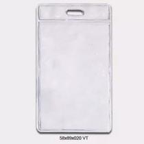 Protetor porta crachá bolsa pvc cristal 58x89 10 unid incolor - Milponto