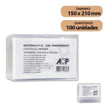 Protetor Porta Documentos com Aba Acp 150x210mm P-21 C/100 Protetor Porta Documentos com Aba Acp 150x210mm P-21 C/100
