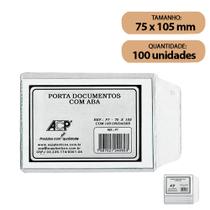 Protetor Porta Documentos com Aba Acp 75x105mm P-7 C/100