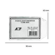 Protetor Porta Documentos Cristal C/ Aba Acp 65x90mm 10 Unidade