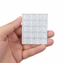 Protetor Quadrado Anti Impacto Adesivo Batida Ruído Parede Moveis Porta Teclado 1,3cm 20 Unidades