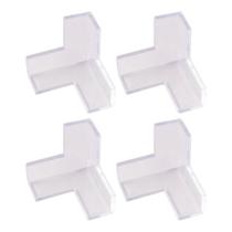 Protetor Quina Canto Mesa Vidro Estantes Bebê Com 4 Peças Protetor Quina Canto Mesa Vidro Estantes Bebê Com 4 Peças