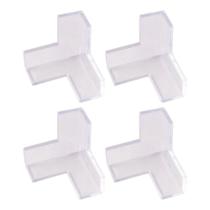 Protetor Quina Canto Mesa Vidro Estantes Bebê Com 4 Peças - Clink Protetor Quina Canto Mesa Vidro Estantes Bebê Com 4 Peças - Clink