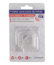 Protetor Quina Canto Mesa Vidro Estantes Bebê Com 4 Protetores Protetor Quina Canto Mesa Vidro Estantes Bebê Com 4 Protetores