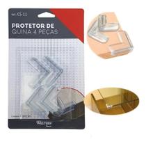 Protetor Quina Móveis Cantoneira Silicone Bebê 4 Unidades - Western