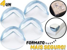 Protetor Quina Móveis Cantoneira Silicone Bebê Criança 4 Pçs Multilaser BB251