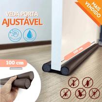 Protetor Rolinho Veda Porta 100 cm Original BemPrat Impermeável sem Costura Preto Para Casa Sem Insetos ou Poeira