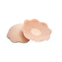 Protetor Seios Formato Flor Silicone Adesivo Bege 7x7cm Protetor Seios Formato Flor Silicone Adesivo Bege 7x7cm