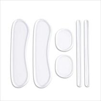 Protetor Silicone Transparente Calcanhar Ajuste Sapato 6 pçs