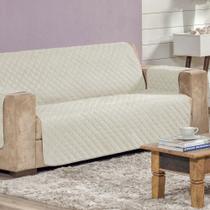 Protetor Sofá 4 Lugares Impermeável Dupla Face Palha/Caqui - 7801