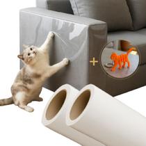 Protetor Sofá Móveis Adesivo Gatos Anti-arranhão Arranhador Transparente Kits 30X300cm + BRINDE