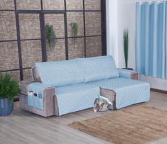 Protetor Sofá Retrátil Ass. 2,10m Micropercal 2Md Az Claro Protetor Sofá Retrátil Ass. 2,10m Micropercal 2Md Az Claro