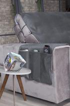 Protetor Sofá Retrátil Assento 2,30m Suede 2Md Cz Grafite
