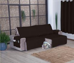 Protetor Sofá Retrátil Assento 2,50m Micropercal 2Md Tabaco