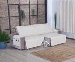 Protetor Sofá Retrátil Assento 2,60m Micropercal 2Md Palha