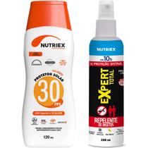 Protetor Solar 30 FPS 120ml com Repelente 200ml NUTRIEX Protetor Solar 30 FPS 120ml com Repelente 200ml NUTRIEX