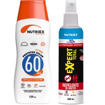 Protetor Solar 60 FPS 120ml com Repelente 200ml NUTRIEX