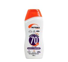 Protetor Solar 70 Fps 120ml Facial E Corporal - Nutriex